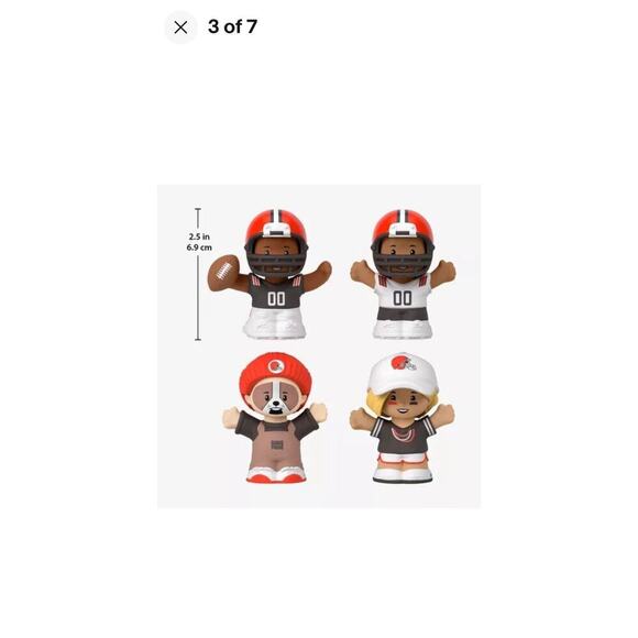 Fisher Price - Little People Collector NFL Cleveland Browns 4-Pack - Picture 2 of 10